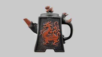 Geleneksel Çin Kiliyle El Yapımı Çaydanlık